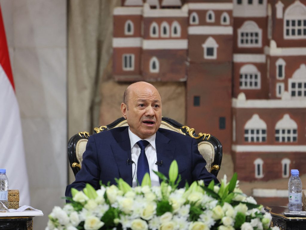 رئيس مجلس القيادة اليمني يدعو لتدمير قدرات الحوثيين