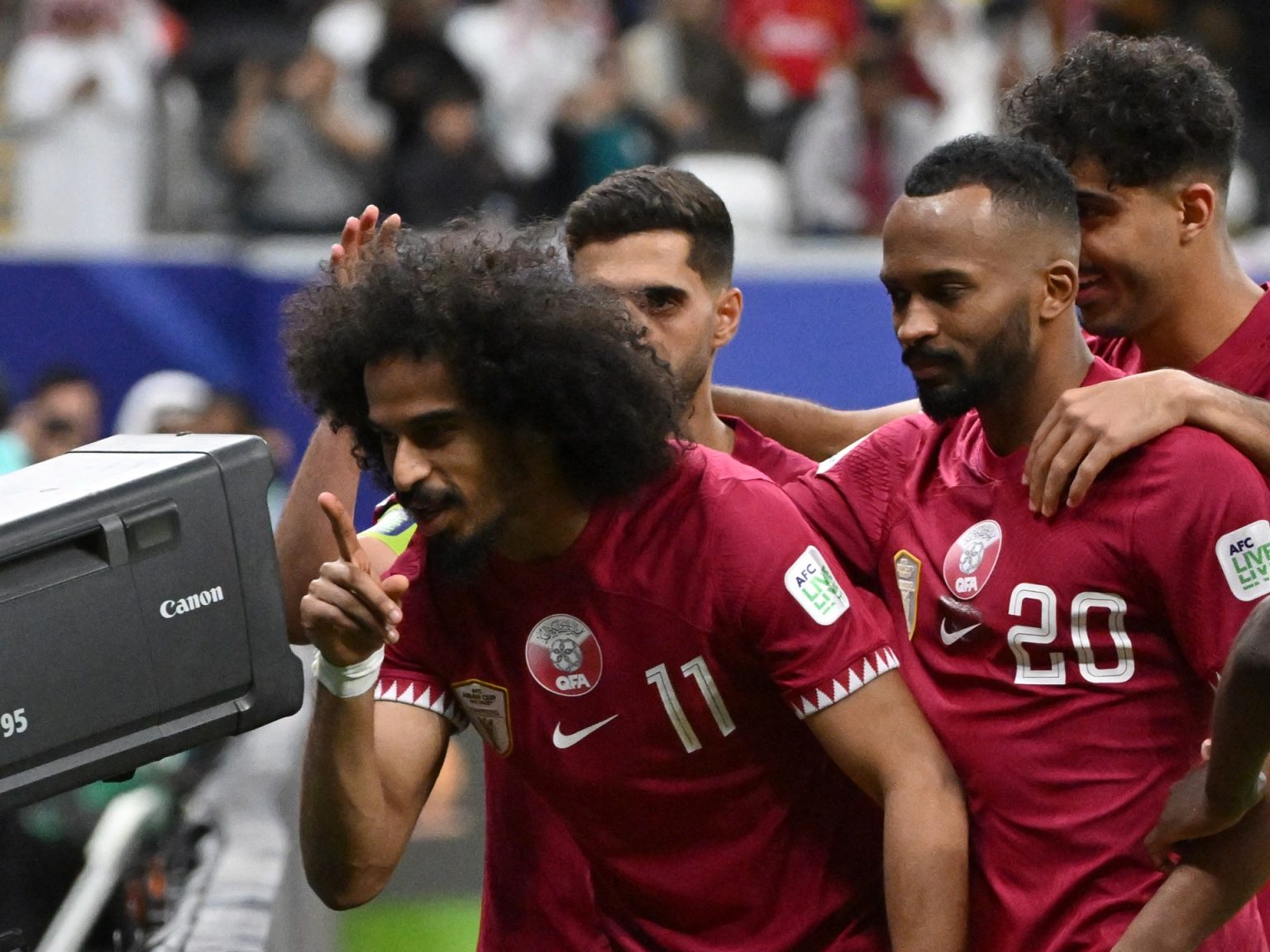 شاهد.. قطر تنهي مغامرة فلسطين وتبلغ ربع نهائي كأس آسيا