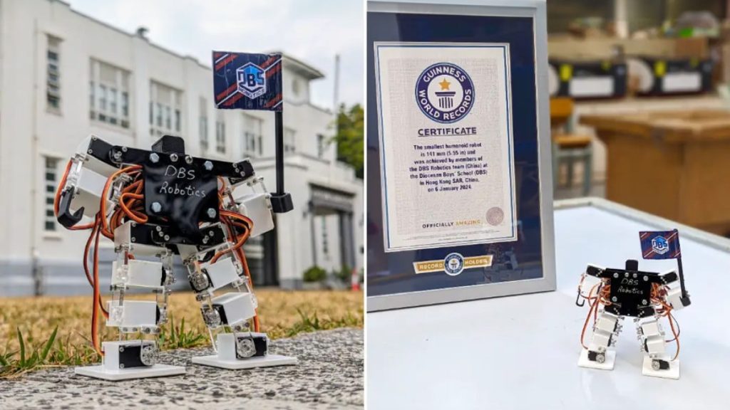 طلاب مدرسة يصنعون أصغر روبوت بشهادة موسوعة غينيس