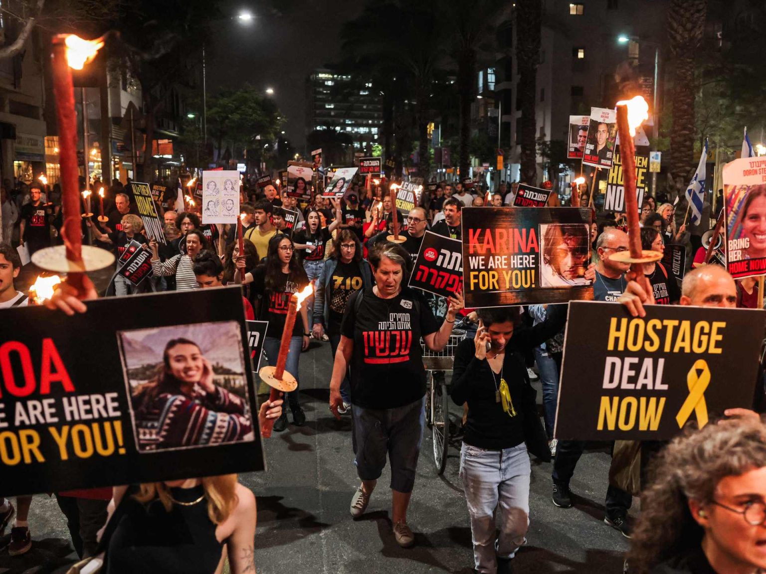 اعتصام أمام وزارة الدفاع الإسرائيلية للمطالبة بصفقة أسرى