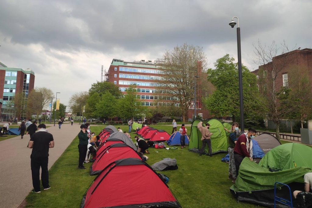 4 مطالب لحراك الجامعات البريطانية تضامنا مع غزة