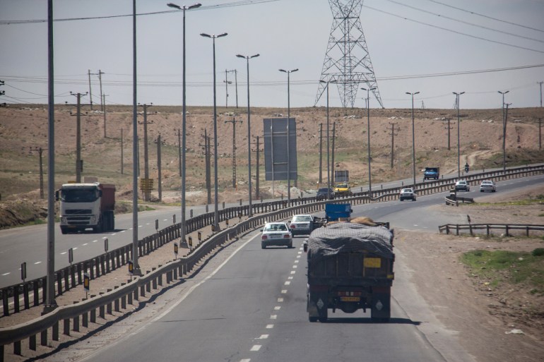 IRAN - may 13 - Road photos from the highways of western Iran while traveling to the western cities of Iran شترستوك