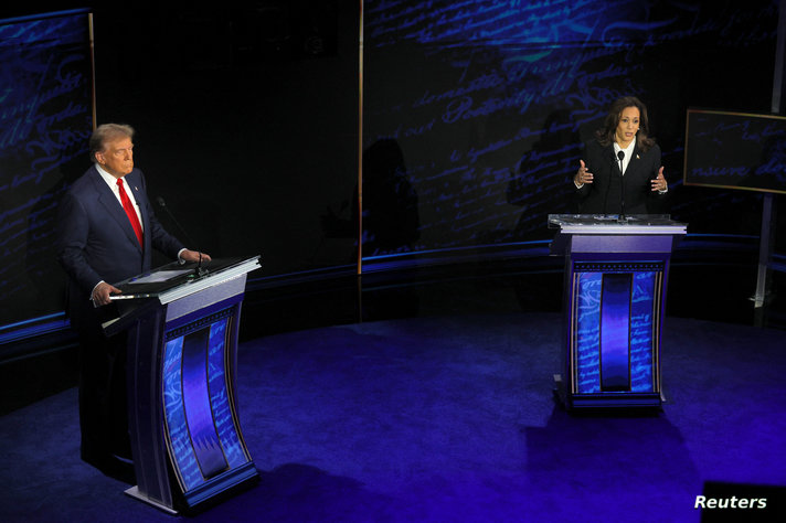 Harris-Trump presidential debate hosted by ABC in Philadelphia, Pennsylvania