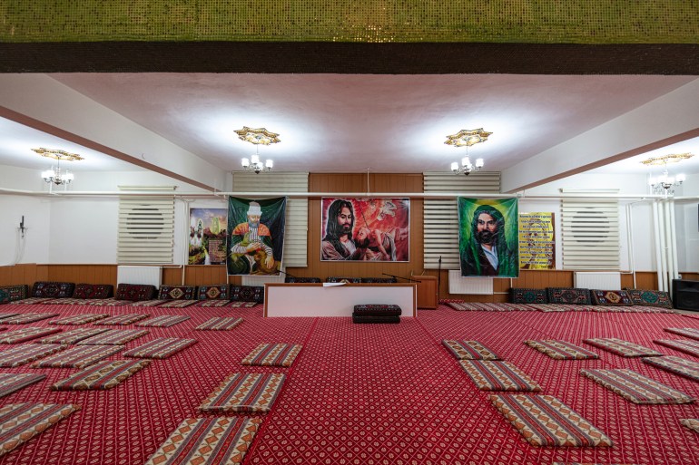 Tunceli province, Turkey - October 31, 2019; Cem house; Alevi Turkish citizens place of worship. Gathering place for Bektashi sect. Turkish name; Bektasi Tarikati, Cemevi. Tunceli, Turkey.