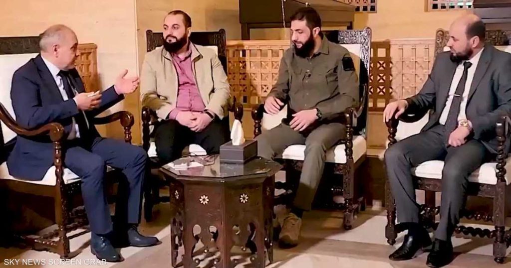 فيديو.. الجولاني يبحث مع الجلالي “انتقال السلطة” في سوريا