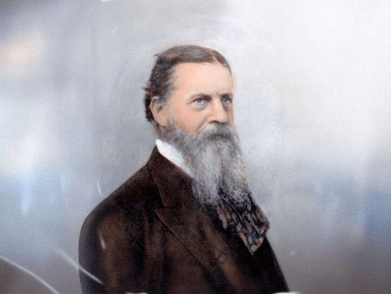 Charles Peirce (1839-1914). American Physicist, Mathematician, And Logician. Oil Over A Photograph, N.D.