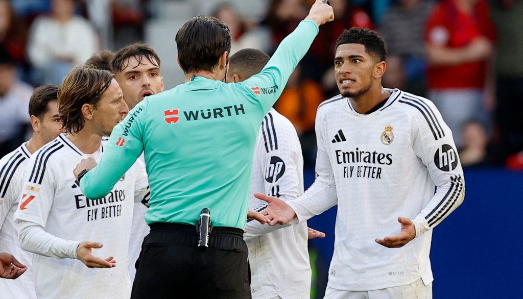 إيقاف بيلينغهام مباراتين وريال مدريد يستأنف