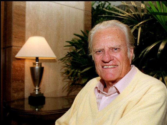 11/11/99. Century City, CA. Reverend Billy Graham. Picture by DAN CALLISTER Online USA inc