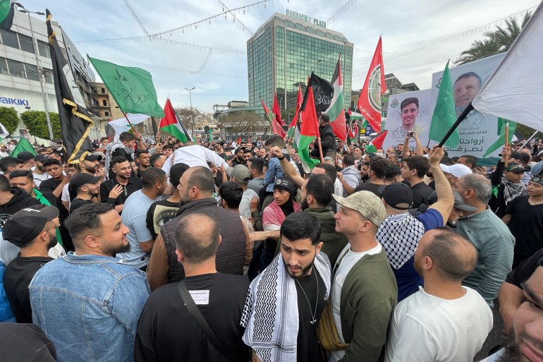 تظاهرة حاشدة في مدينة صيدا تنديدا بمجازر الاحتلال في غزة
