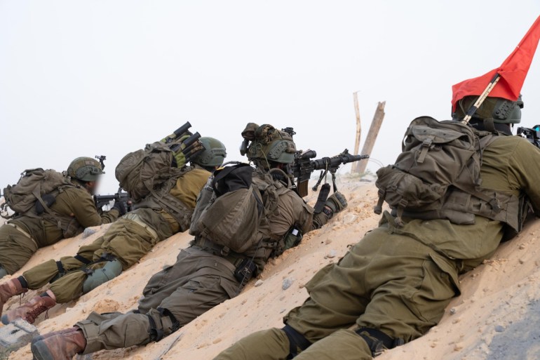 توسيع المنطقة العازلة لسيطرة الجيش الإسرائيلي على 75 كيلومترا مربعا من مساحة قطاع غزة تصوير المتحدث باسم الجيش الإسرائيلي