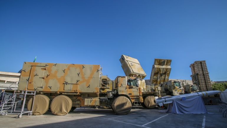 The domestically built mobile missile defence system Bavar-373 is displayed on the National Defence Industry Day in Tehran, Iran August 22, 2019. Tasnim News Agency/Handout via REUTERS ATTENTION EDITORS - THIS IMAGE WAS PROVIDED BY A THIRD PARTY.