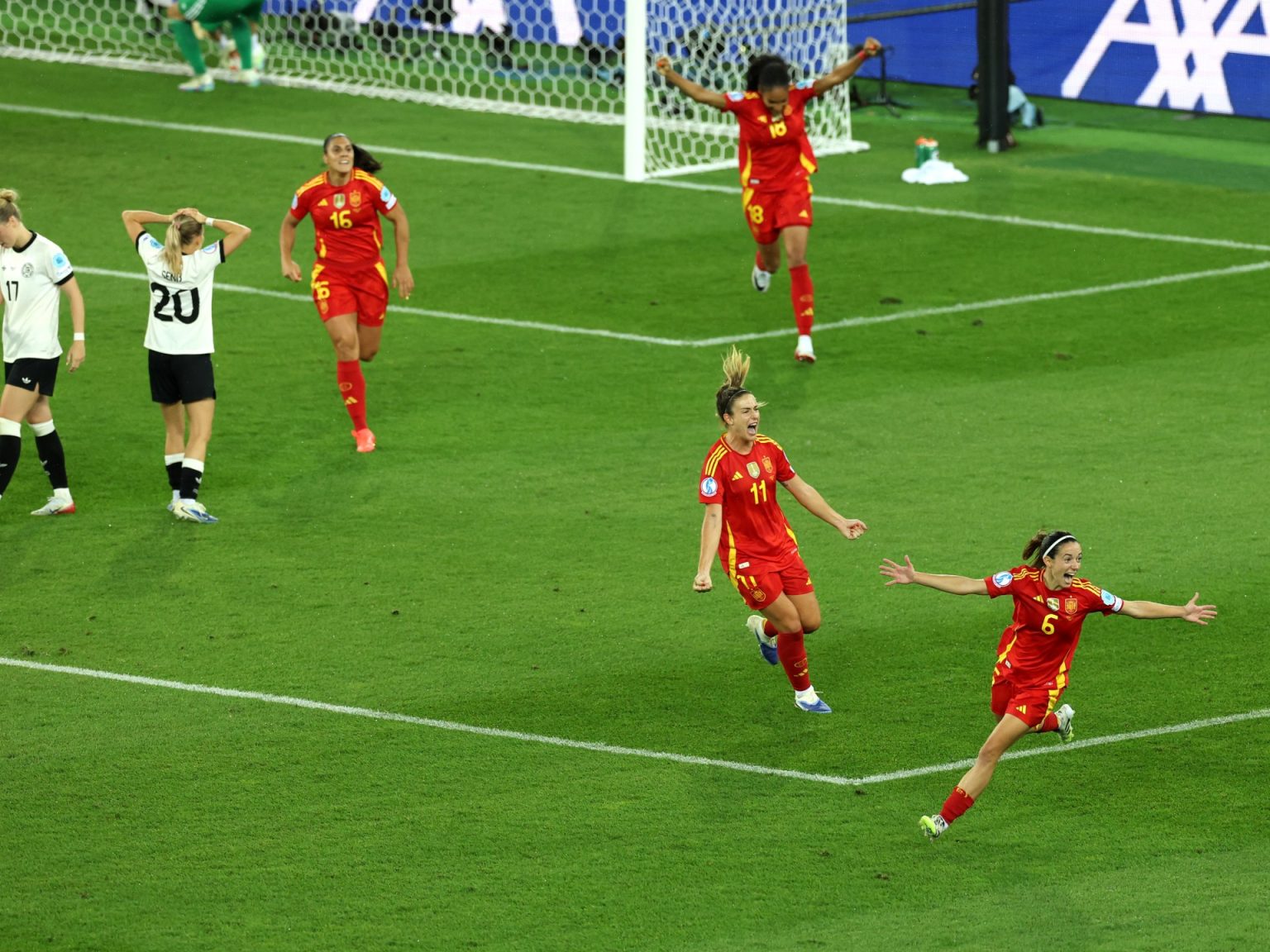 إسبانيا تنهي عقدة ألمانيا وتتأهل إلى نهائي يورو السيدات