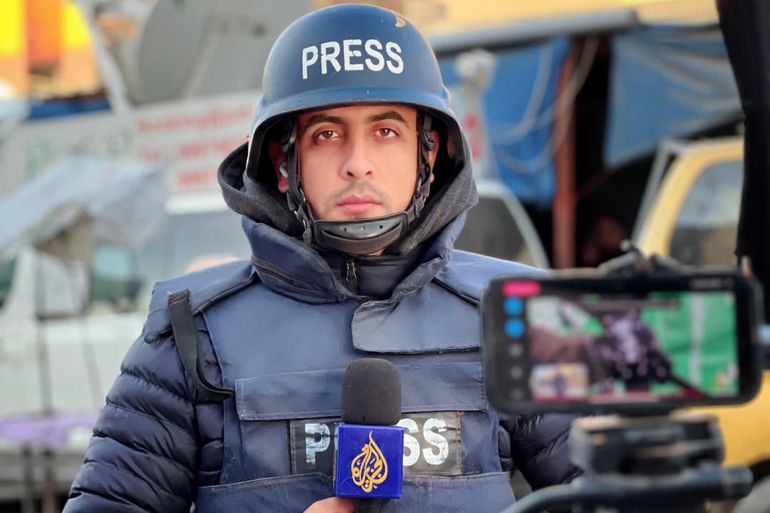 مراسل قناة الجزيرة في غزة (هاني الشاعر)