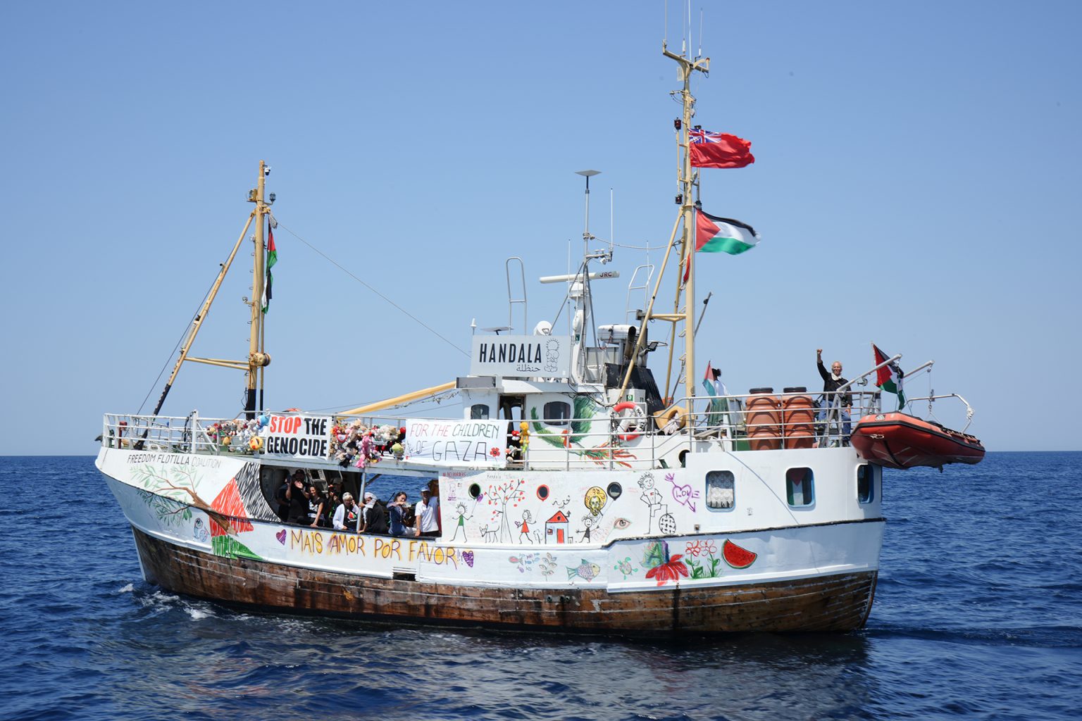 بالخرائط.. شاهد كيف قطعت “حنظلة” المتوسط نحو غزة قبل أن يعترضها الاحتلال | أخبار