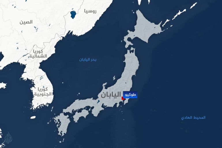 تصميم خاص خريطة اليابان