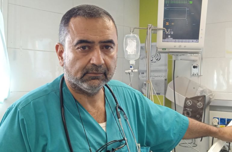 الدكتور أحمد الفرا اقتربنا كأطباء من مرحلة الاحتراق الوظيفي جراء الضغوط الهائلة والاستنزاف وشدة الجوع-رائد موسى-خان يونس-الجزيرة نت