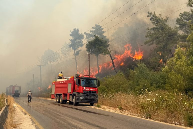 تخوفات من امتداد الحرائق من اللاذقية لمحافظات أخرى(الجزيرة نت)