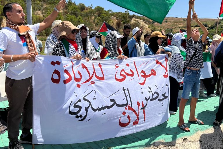 الصور 3 المغرب/الرباط/ سناء القويطي/ صور متنوعة من الاعتصام أمام ميناء طنجة المتوسط: مصدر الصورة سناء القويطي