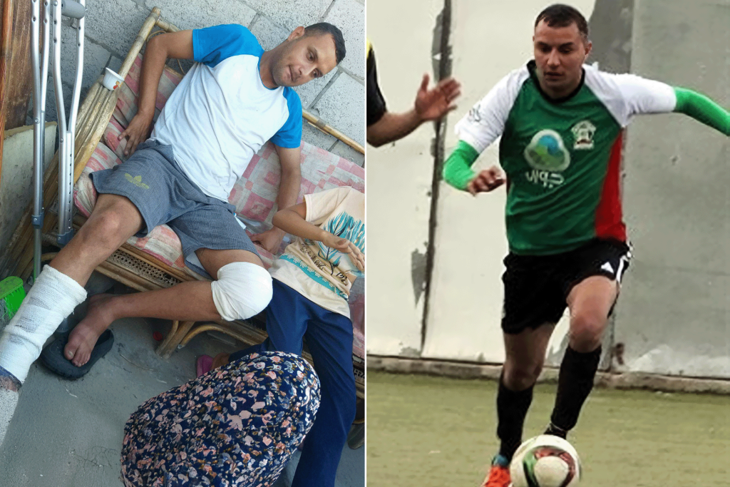 ماجد أبو اللبن.. لاعب غزي أنهت قذيفة إسرائيلية مسيرته الكروية أثناء انتظاره للمساعدات