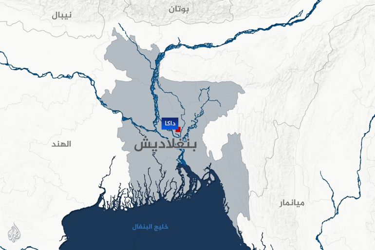 تصميم خاص خريطة بنغلاديش