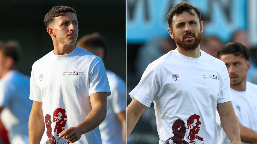 صور الشهيد العبيد “بيليه فلسطين” على قمصان فريق أيرلندي | رياضة