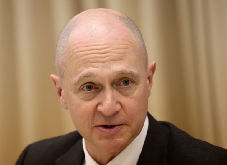 MOSCOW, RUSSIA - JANUARY,12 (RUSSIA OUT) Russian Presidential Administration First Deputy Chief Sergey Kiriyenko speeches during his press conference, January,12,2023, in Moscow, Russia. Top Putin aide announced the winners of the presidential grants, including, at the territories of annexed Ukrainian regions. (Photo by Contributor/Getty Images)