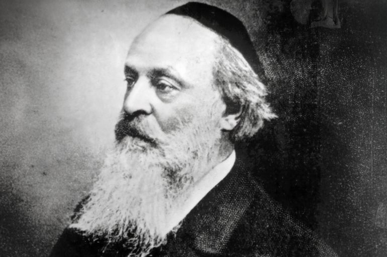 Portrait photograph of Austrian rabbi and historian Moritz Güdemann harvard.edu