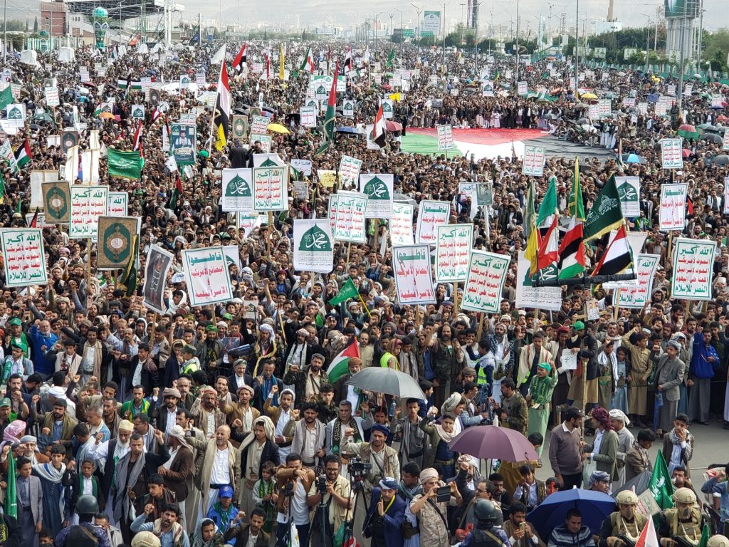 مظاهرات حاشدة في اليمن والمغرب تطالب بإنهاء الإبادة والتجويع بغزة