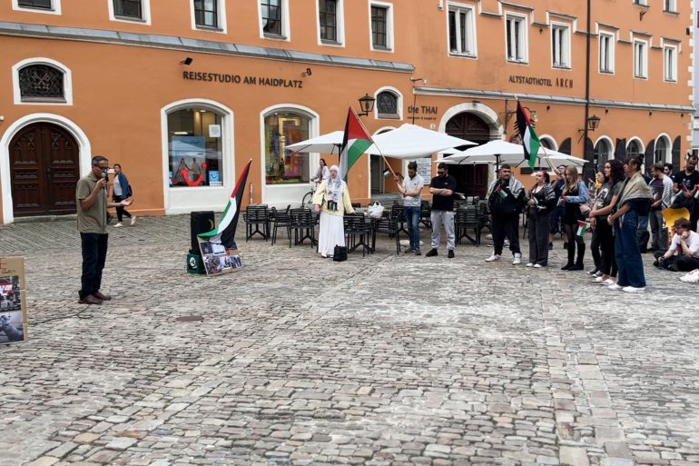 فعالية تضامنية مع غزة في بافاريا الالمانية