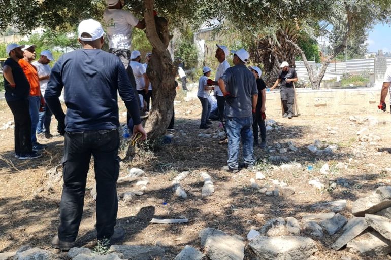 معسكرات عمل تطوعي بادرت إليها فعاليات من الداخل الفلسطيني لصيانة مقبرة القسام وترميمها ومنع مصادرتها من قبل المؤسسة الإسرائيلية