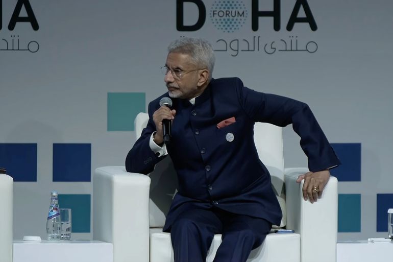 وزير الخارجية الهندي سوبرامانيام جايشانكار في افتتاح منتدى الدوحة