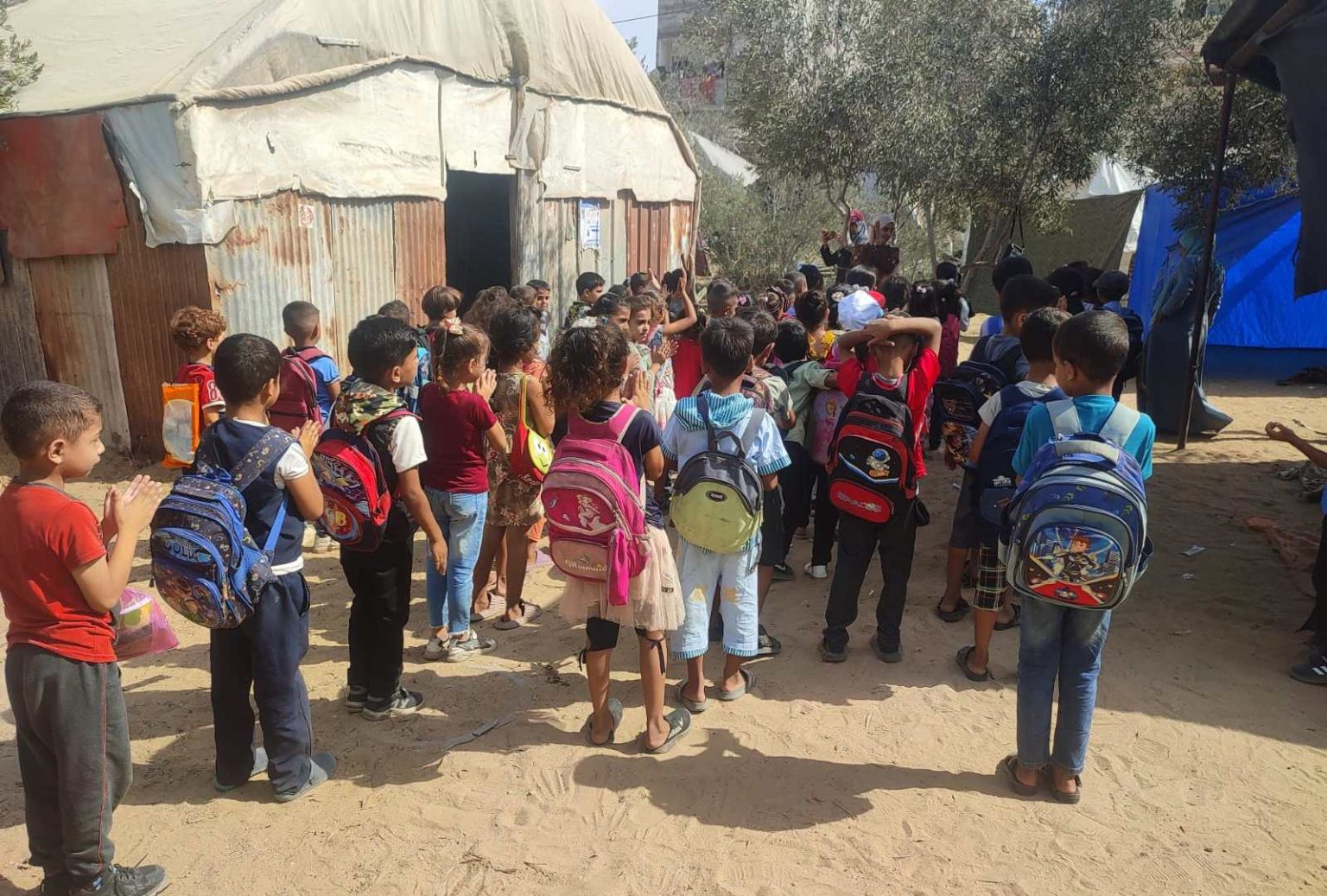 “مدرسة ماجدة عوض”.. خيام تعليمية تبعث الأمل لأطفال غزة | سياسة