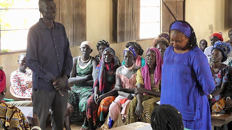 احدى مراكز الرعاية الصحية داخل معسكر الحماية الاممية بالعاصمة جوبا (ارشيف البعثة الاممية)