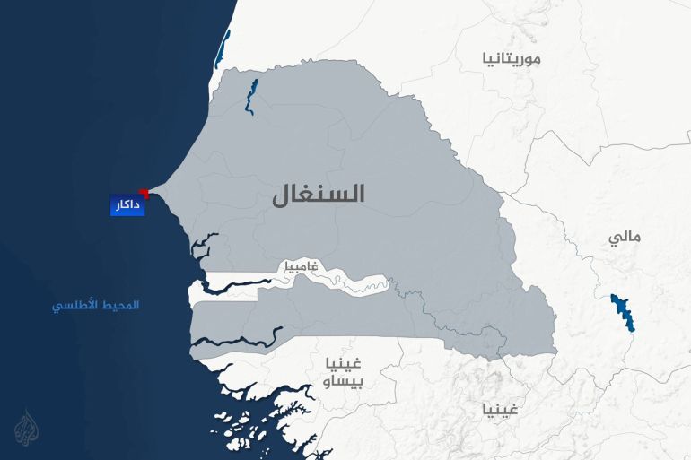 خريطة السنغال