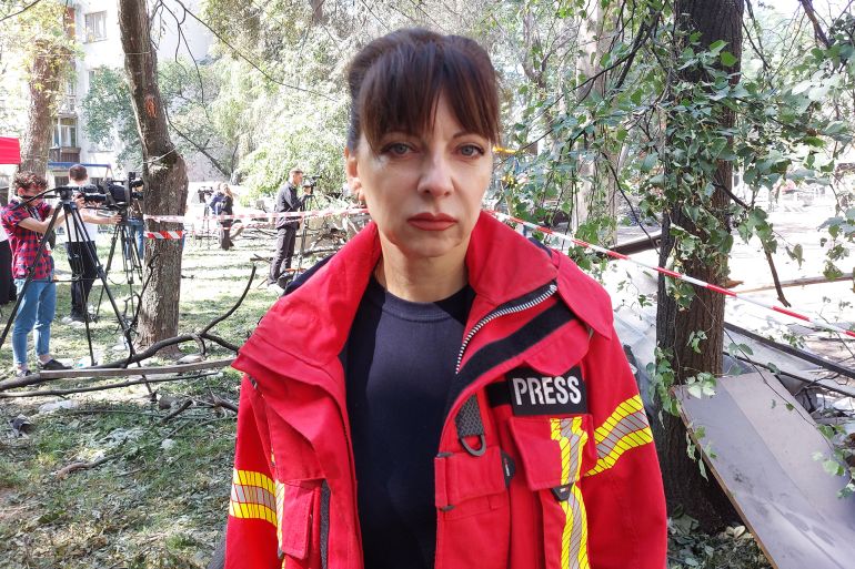 سفيتلانا فودولاها - رئيسة دائرة الاتصالات في هيئة الطوارئ الأوكرانية