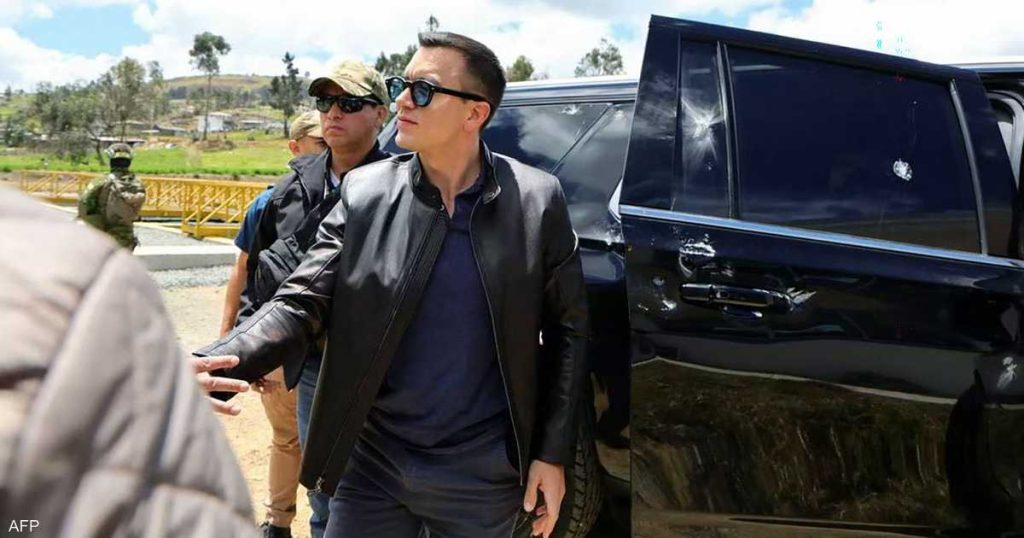 فيديو يوثق نجاة رئيس الإكوادور من محاولة اغتيال